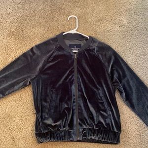 Velvet Zip Up